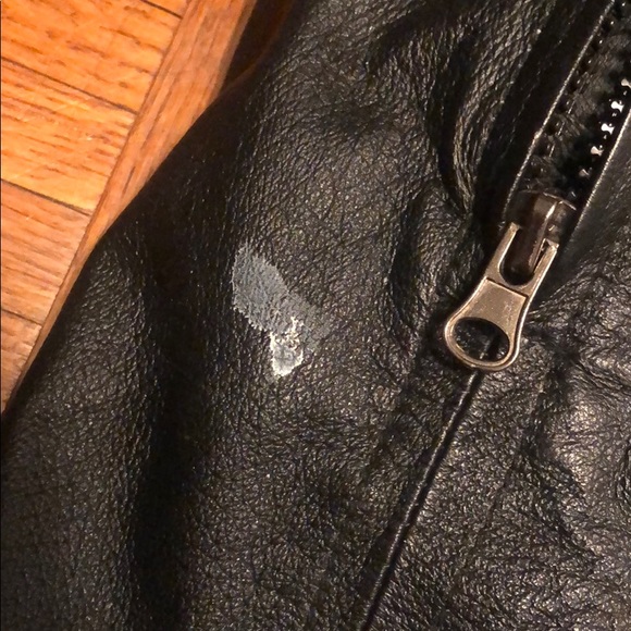 Thick sergi platini leather coat w/removable liner - Picture 10 of 10